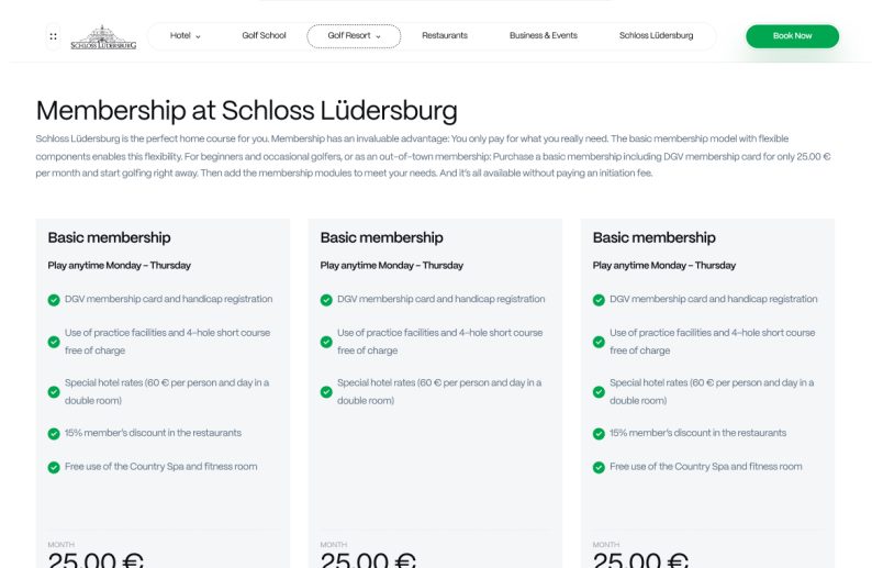 Schloss Lüdersburg proje detay görseli
