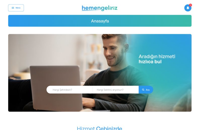 HemenGeliriz proje detay görseli